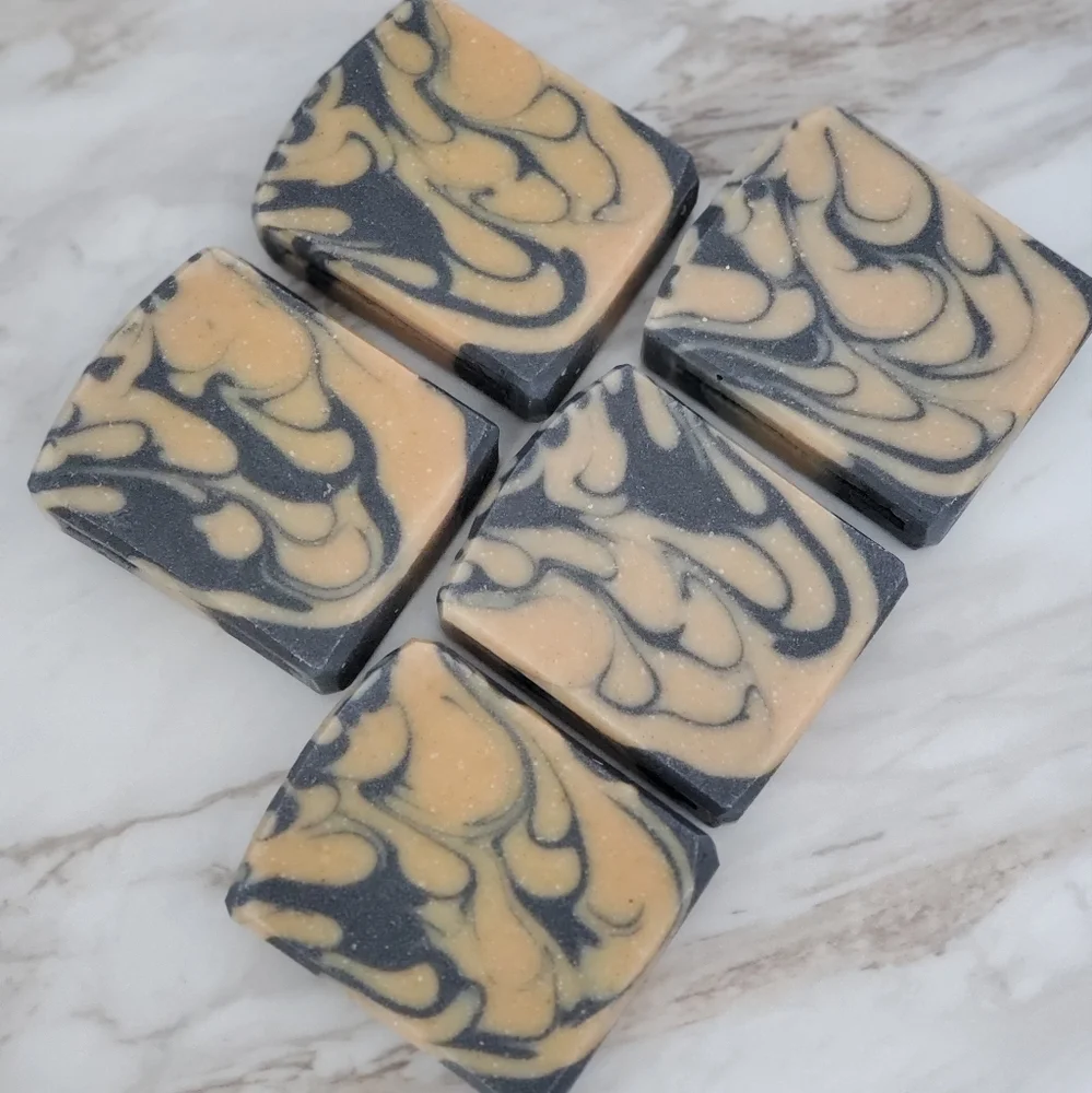 (1) Unscented Activated Charcoal & Turmeric Bar Body Soap - Picture 3 of 4